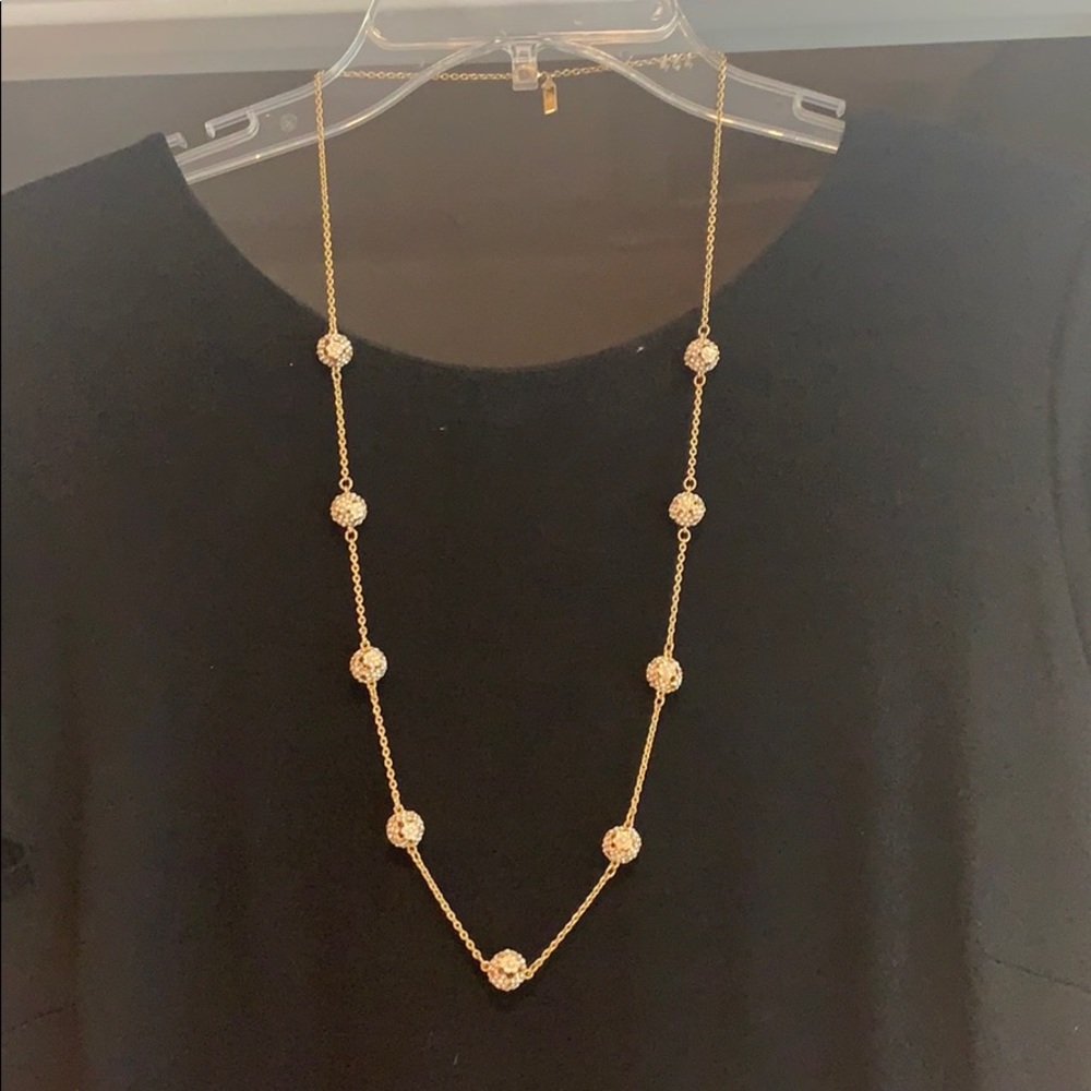 Kate Spade floral cluster necklace